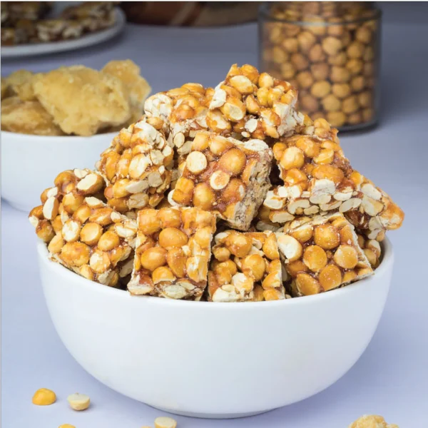 Roasted Chana Chikki/ Putnalu Chikki