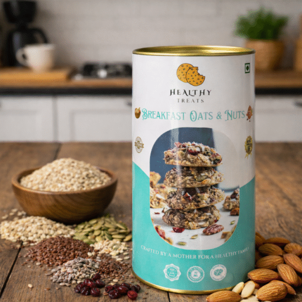 Breakfast Oats and Nuts Cookies