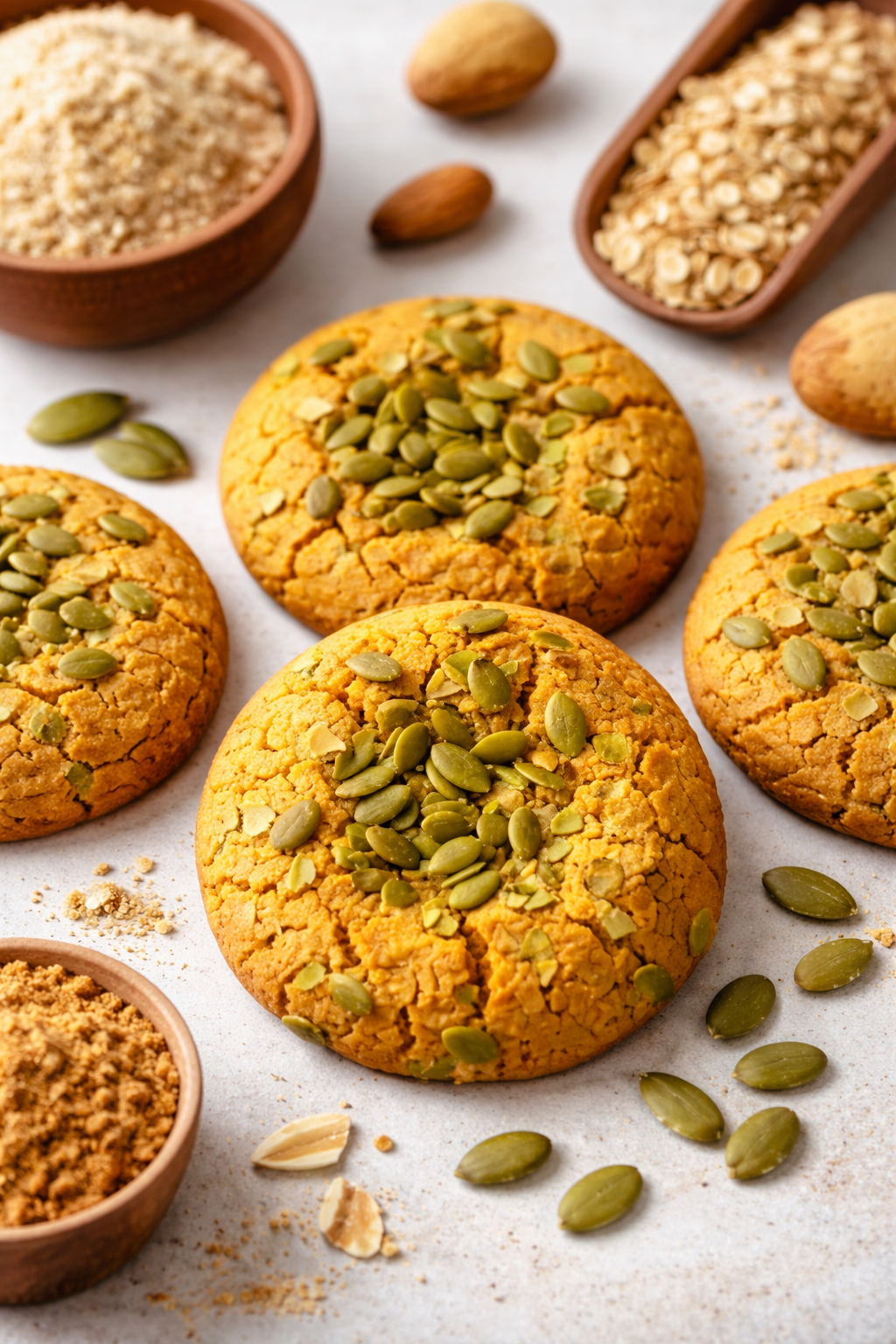 Pumpkin Almond Cookies