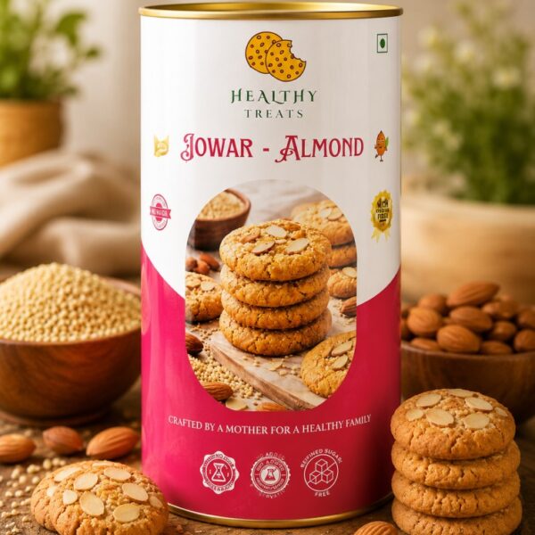 Jowar Almond Cookies